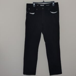 Sonoma Men's Classic Black Straight Leg Jeans Size 36x34